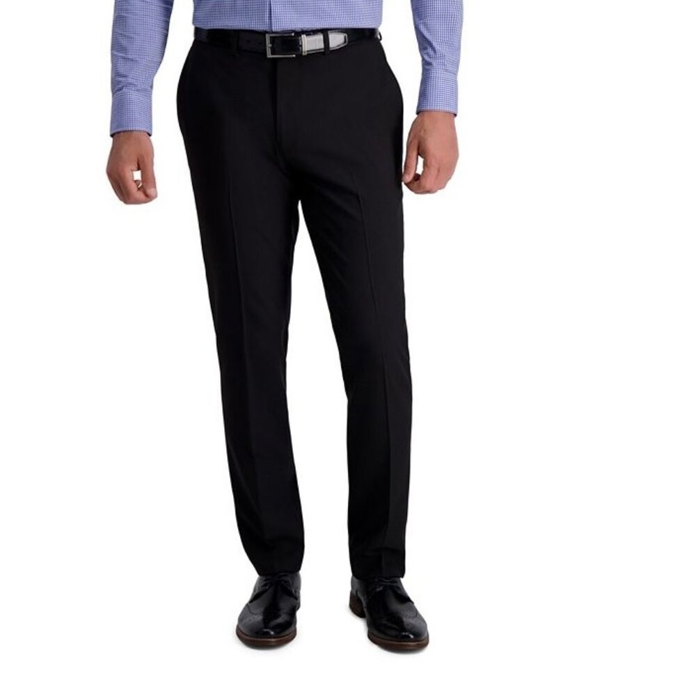 Louis Raphael Comfort Stretch Stria Slim Fit Flat Front Dress Pant